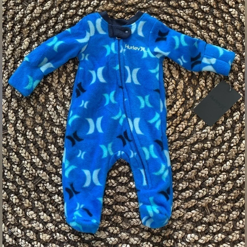 Hurley Newborn Footed Coverall